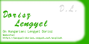 dorisz lengyel business card